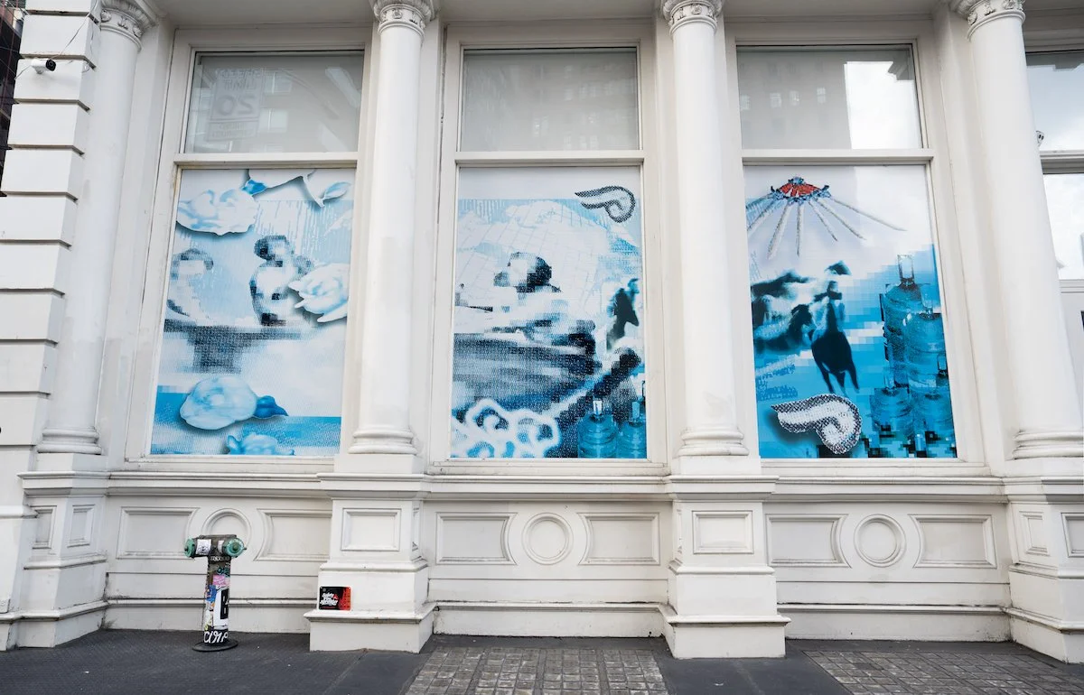 Installation View (Daytime):  Triumphant Currents, Auspicious Winds  (2025) 
Photo Credit: Matthew Li and Caroline Taylor Shehan