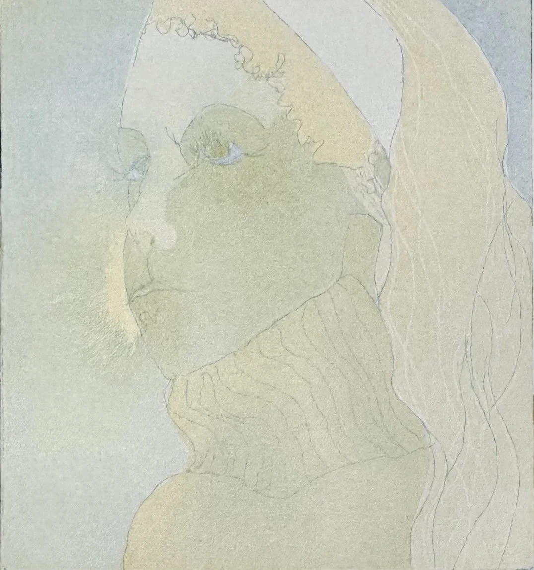 Avant Toi (Ghost), 5 by 5, Aquatint and Etching, 2024