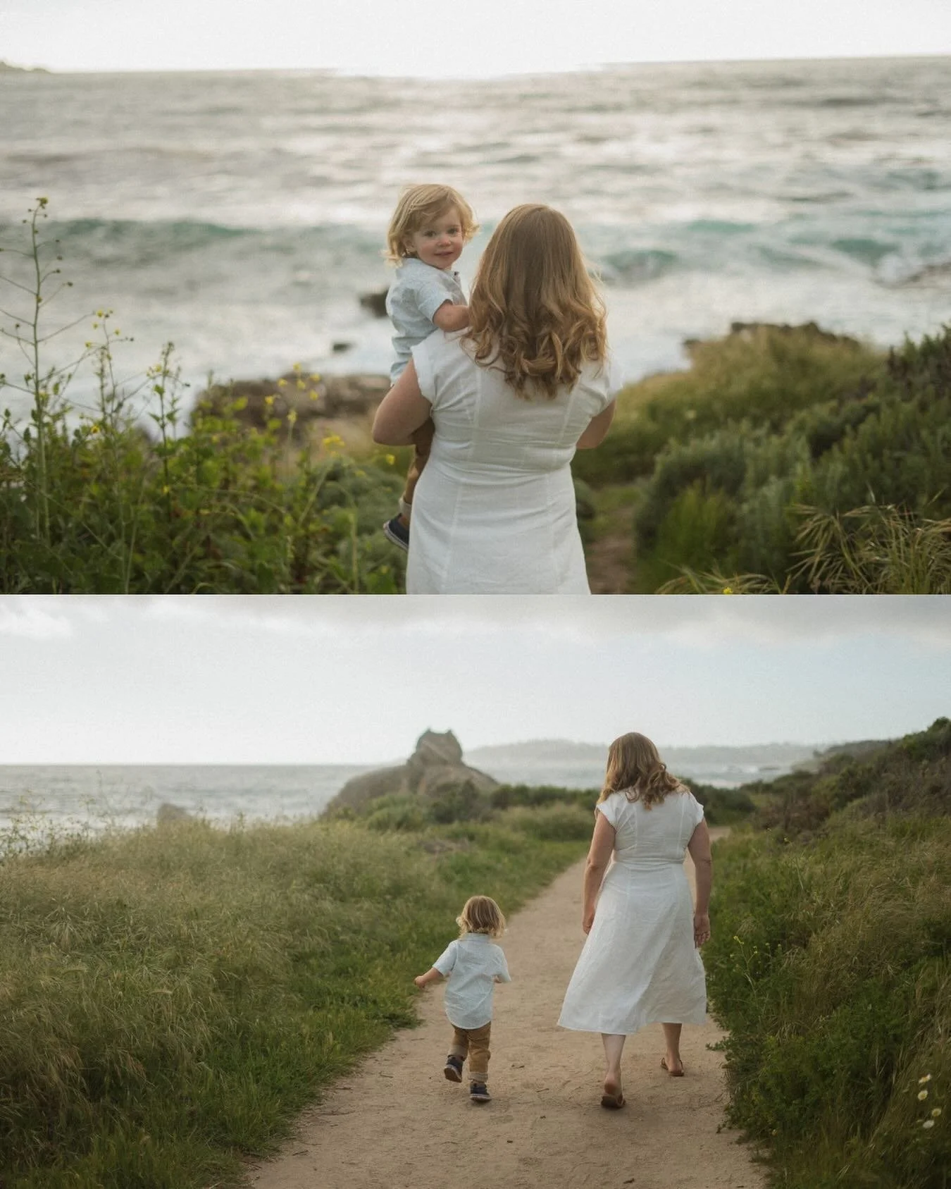 Chrissy &amp; Owen at the seaside.