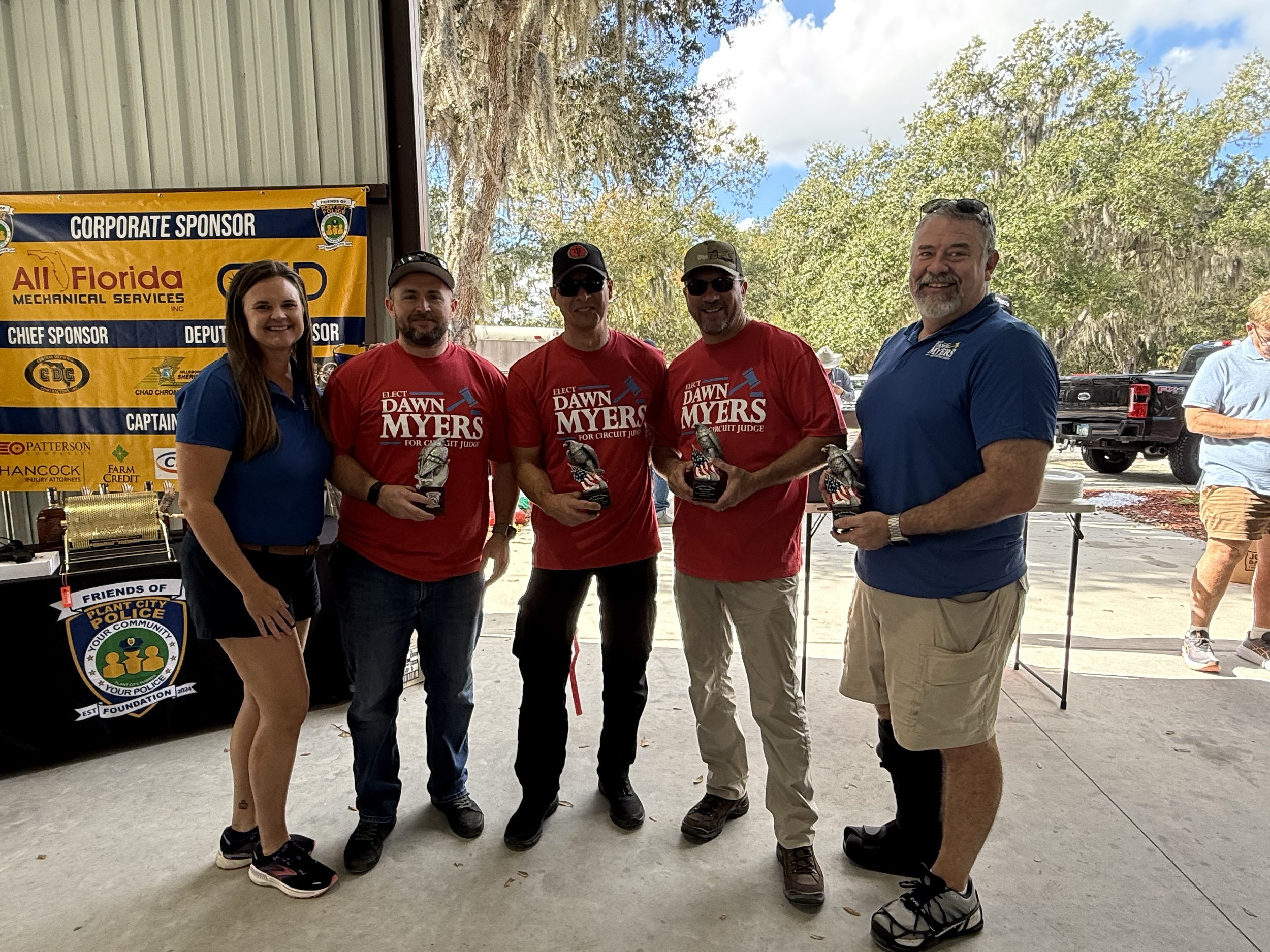 Team Dawn Myers for Circuit Court Judge-3rd place Clay Shoot Winners!