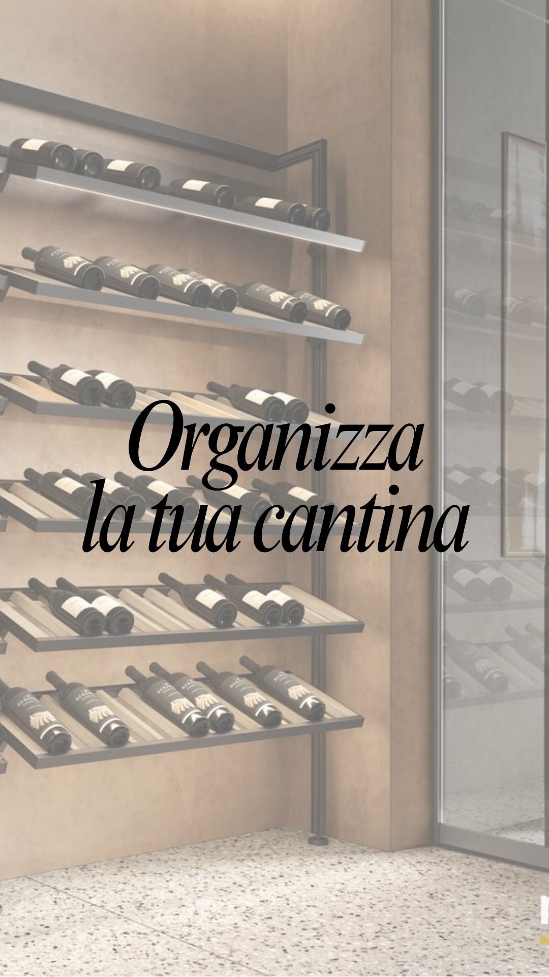 ORGANIZZA LA TUA CANTINA