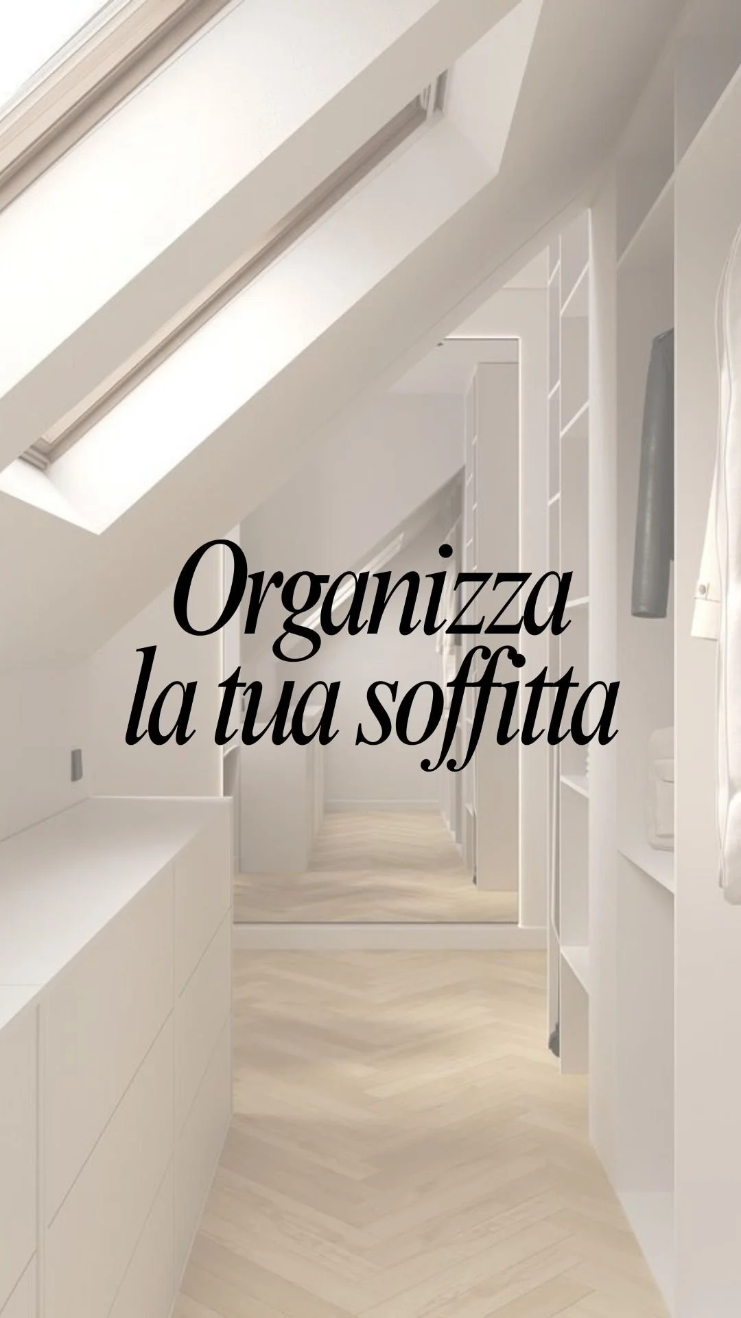 ORGANIZZA LA TUA SOFFITTA