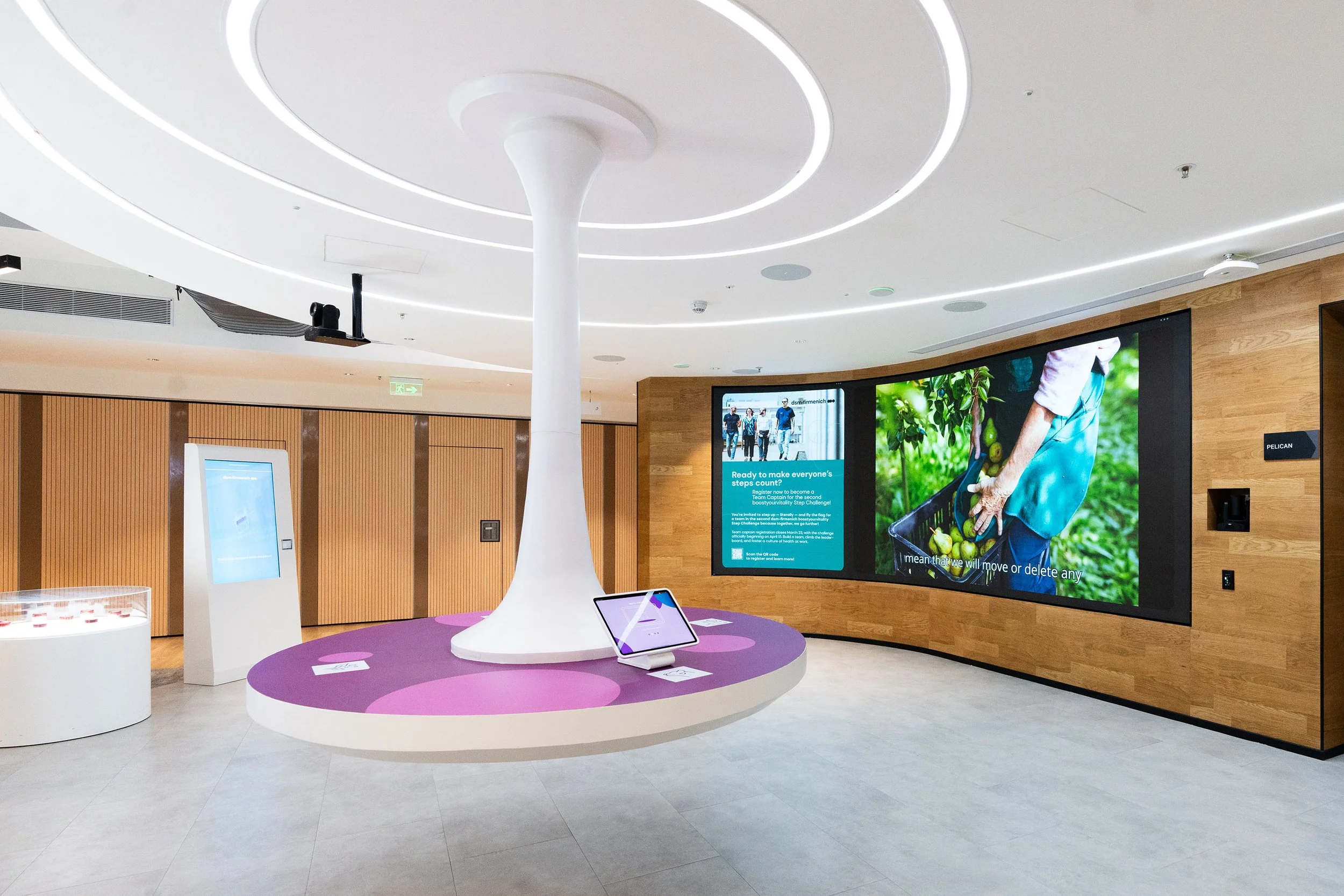 Augmented reality table in a DVSI-designed customer experience centre