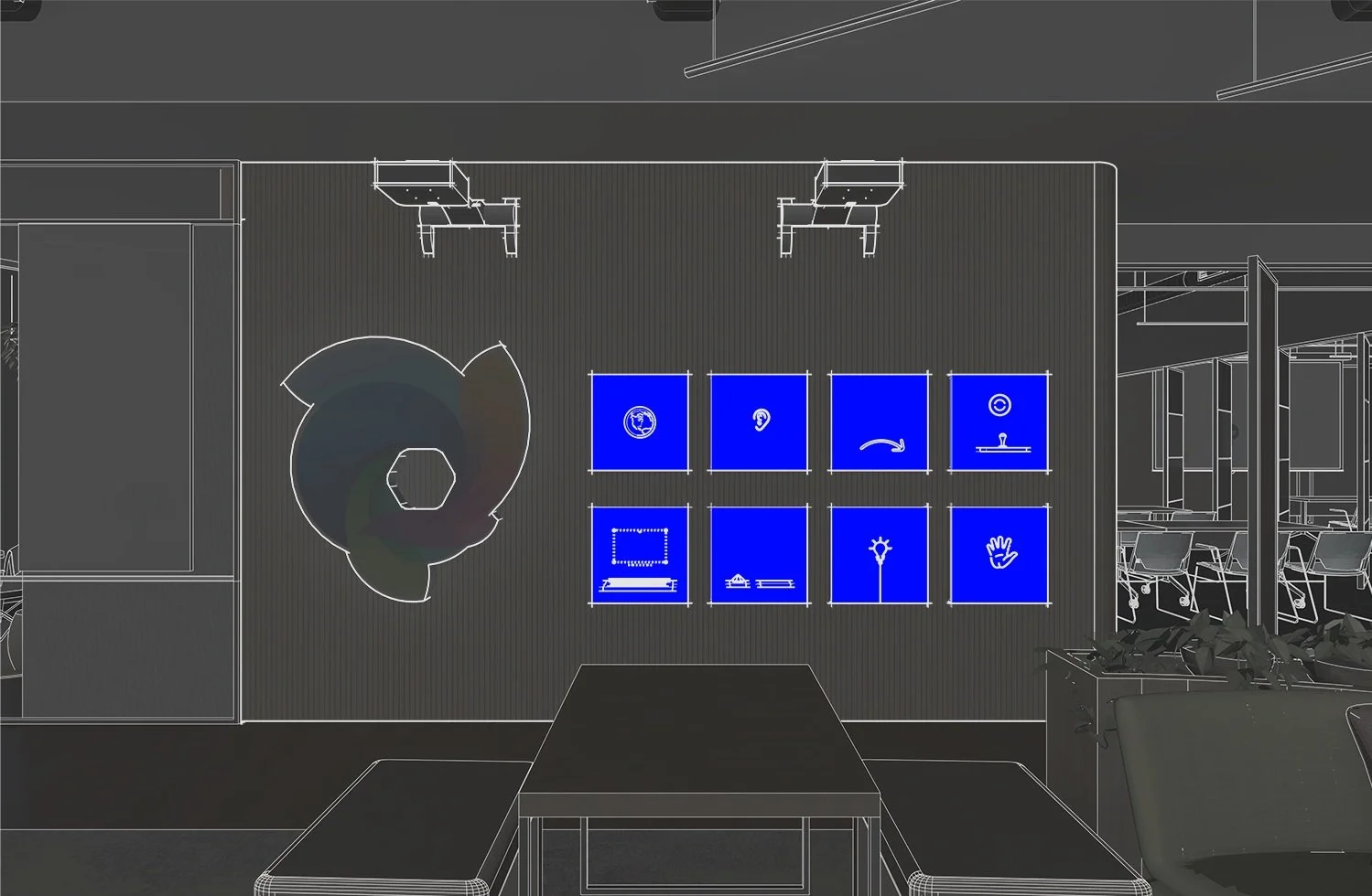 Interactive Milestones Wall in a DVSI-designed corporate experience centre