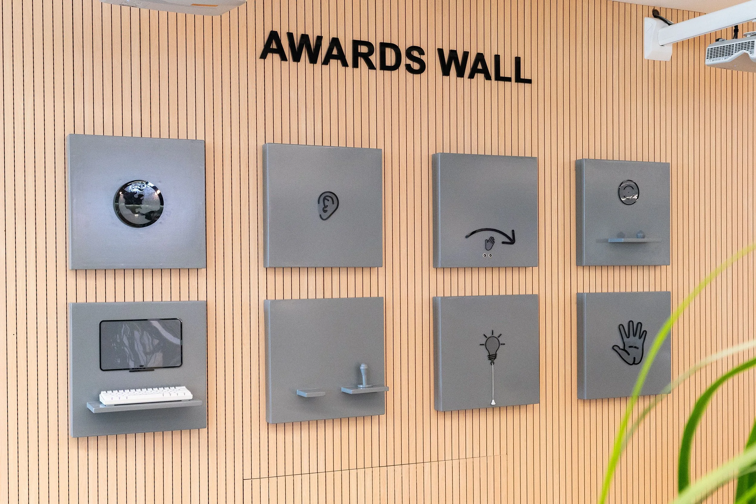 Interactive Milestones Wall in a DVSI-designed corporate experience centre