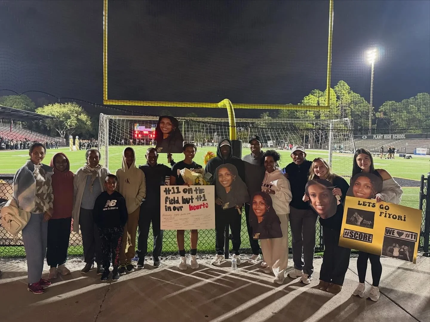 Congratulations to Fiyori and her Plant High School soccer team on a good season and victory at their senior night game last night. Way to go Fiyori, very proud of you.