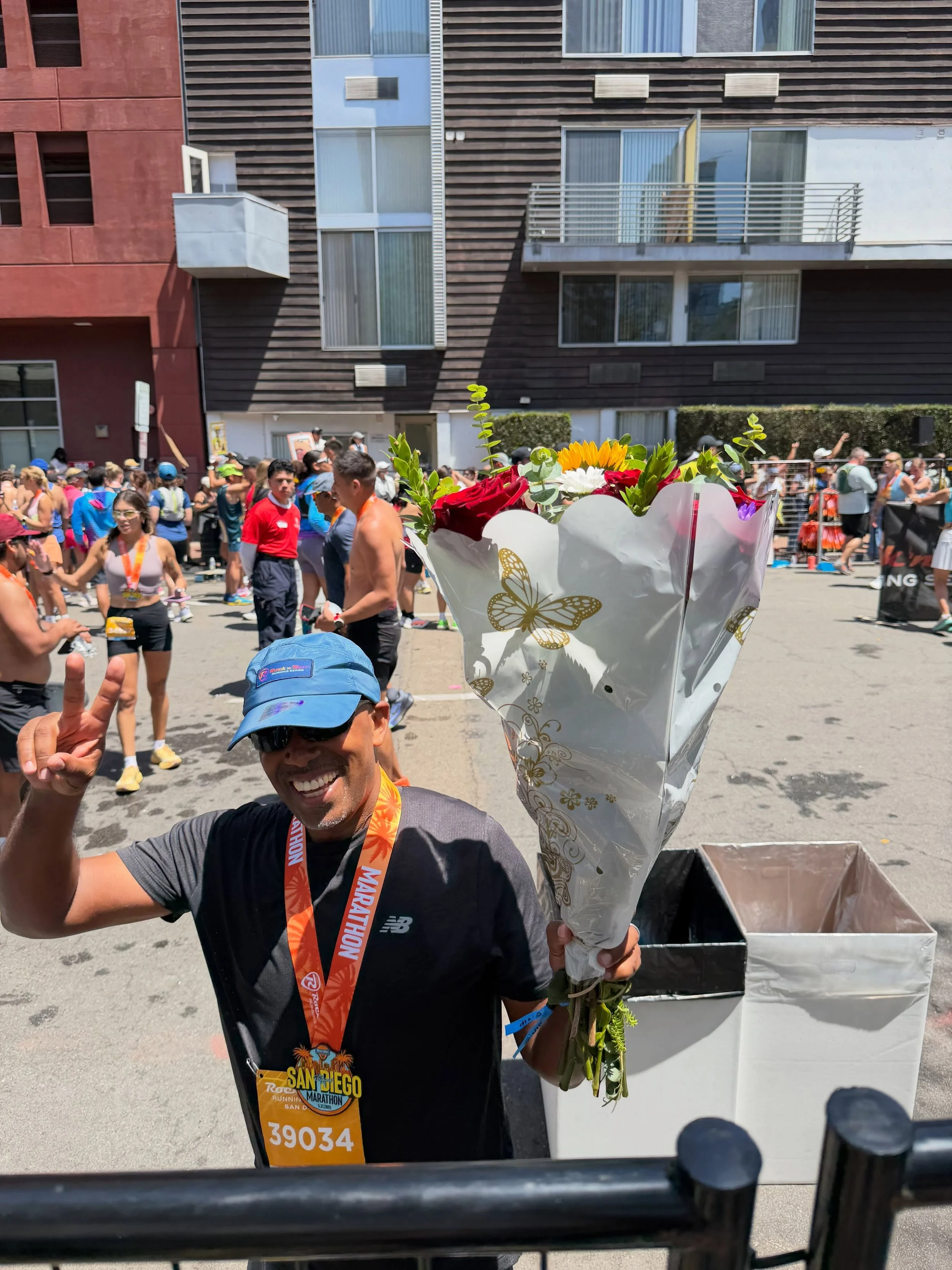 Congratulations to my older brother and tutor, Aklilu, for completing his very first marathon at the San Diego Rock n Roll Marathon. We ran a lot of miles together in my high school days. He taught me so much about breathing and competing while we ra