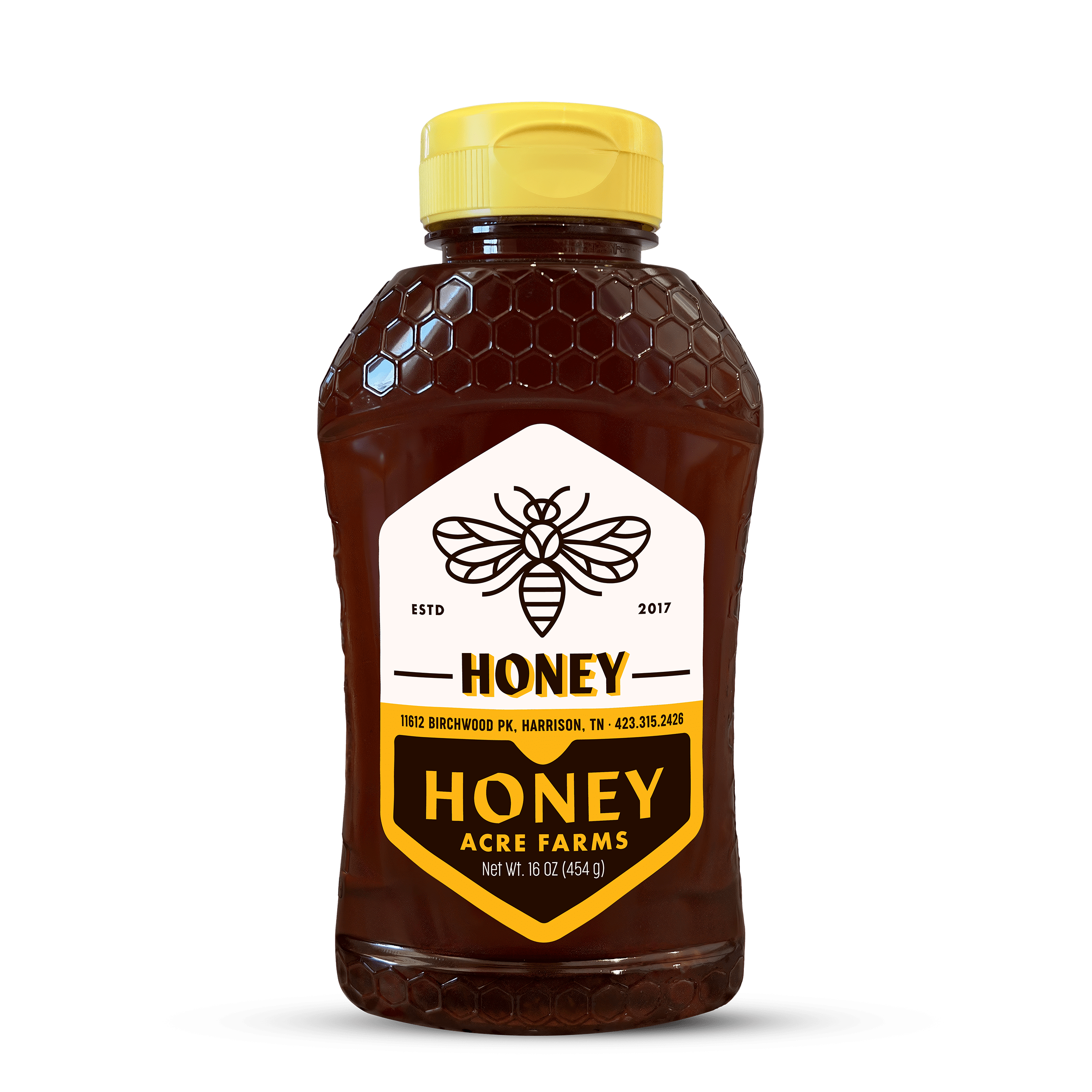 Honey—16oz Plastic Squeeze Bottle