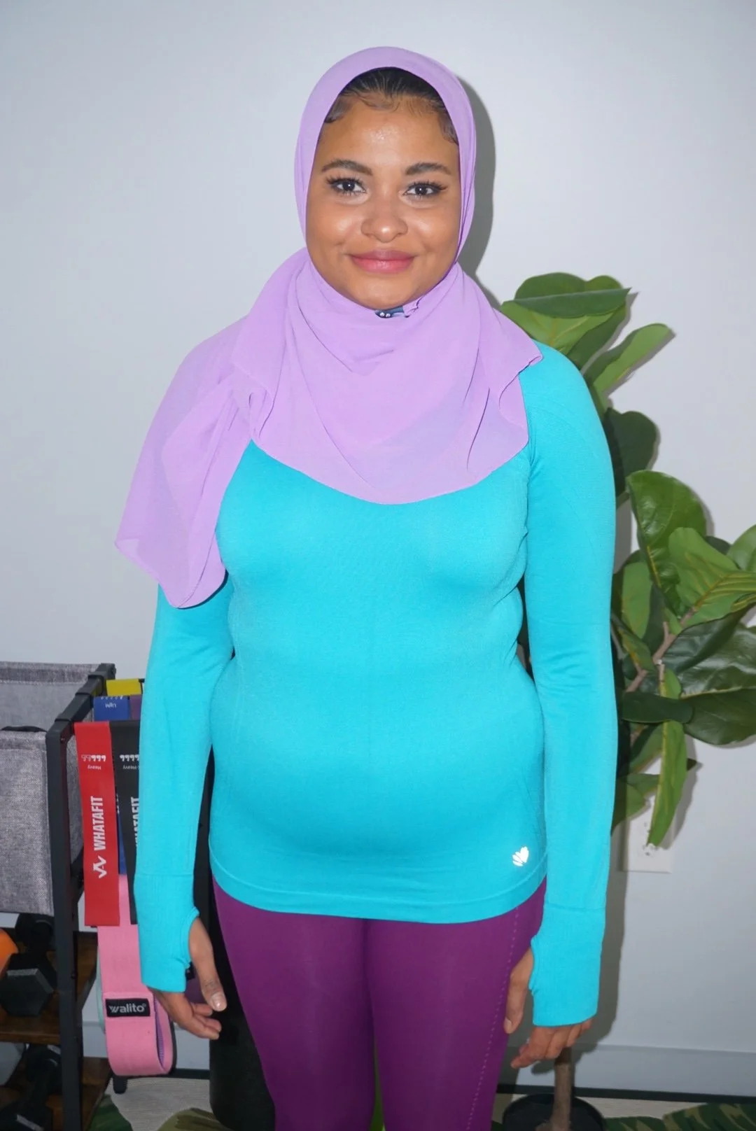 hijabi wearing workout clothing for weight loss