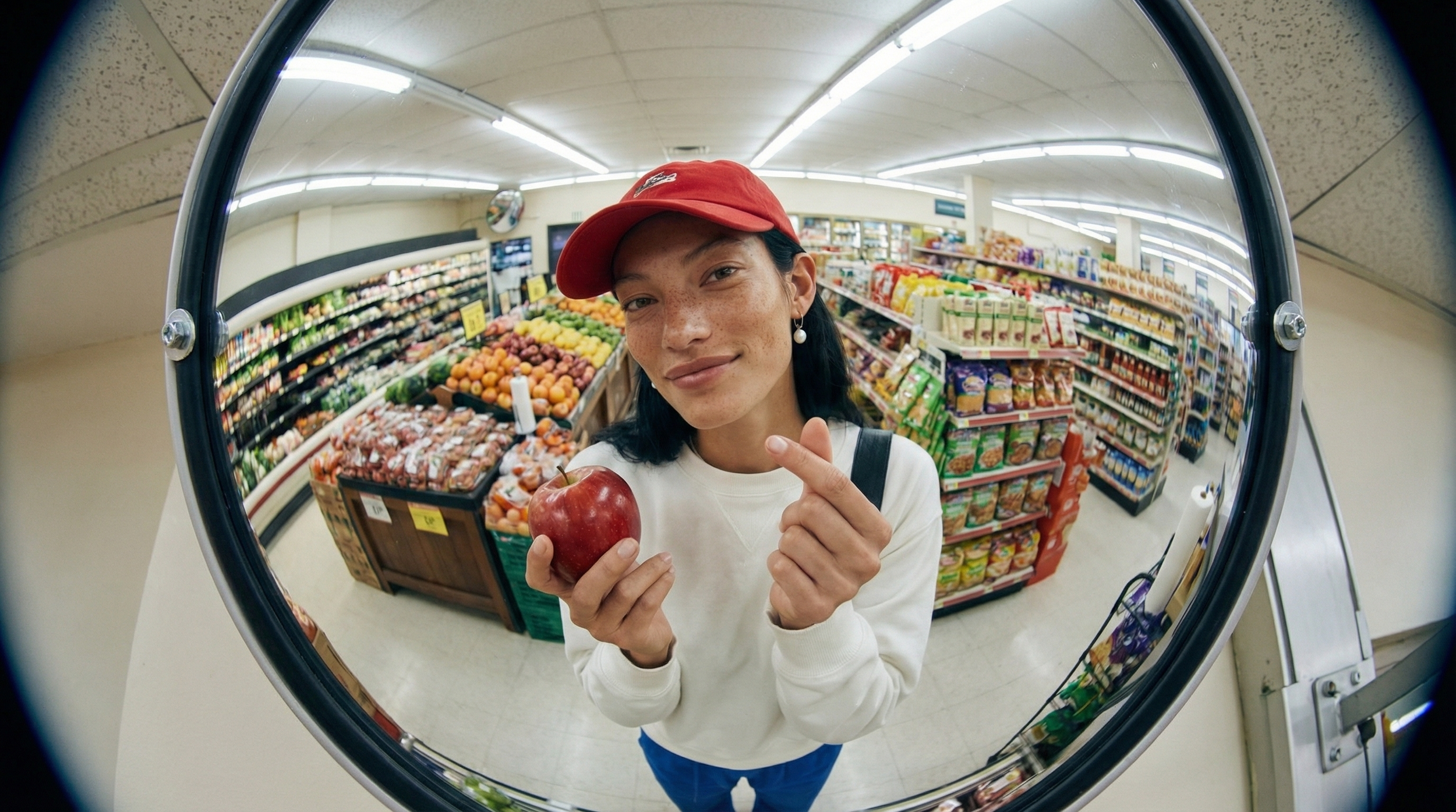 AI generated – Girl in a supermarket