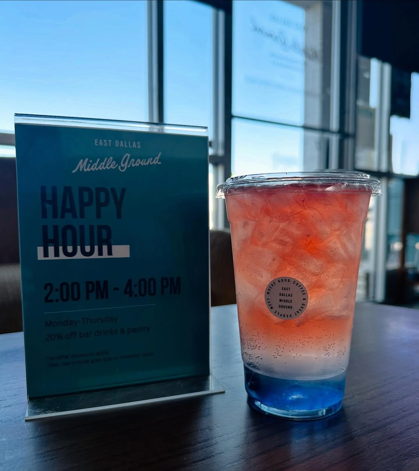 Morning coffee is perfect but happy hour drinks are perfect-er. Come see us this week! 

7am-4pm Mon-Sat
8am-2pm Sun
✨Happy Hour 2-4pm Mon-Thurs✨