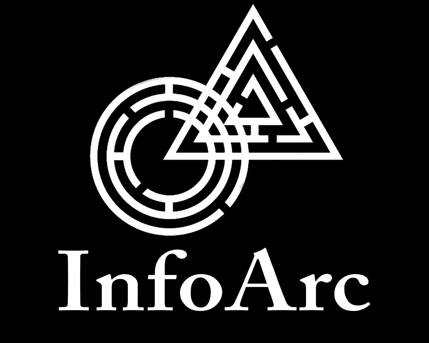 A logo with a circle and triangle linked together representing the interconnectedness of complex systems becoming an approachable shape