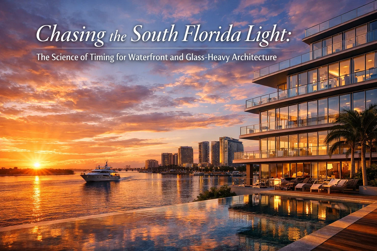 Chasing the South Florida Light: The Science of Timing for Waterfront and Glass-Heavy Architecture