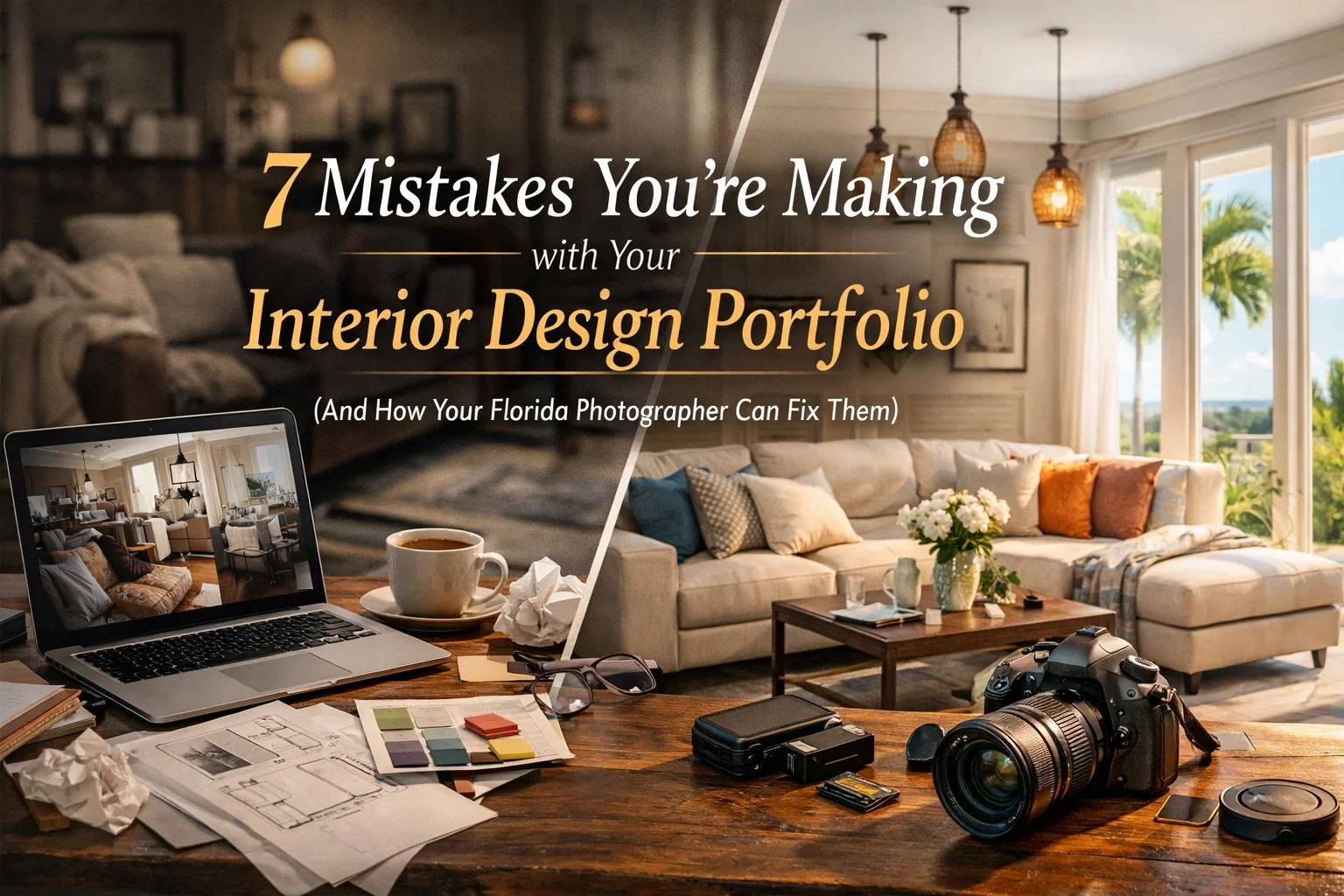 7 Mistakes You're Making with Your Interior Design Portfolio (And How Your Florida Photographer Can Fix Them)