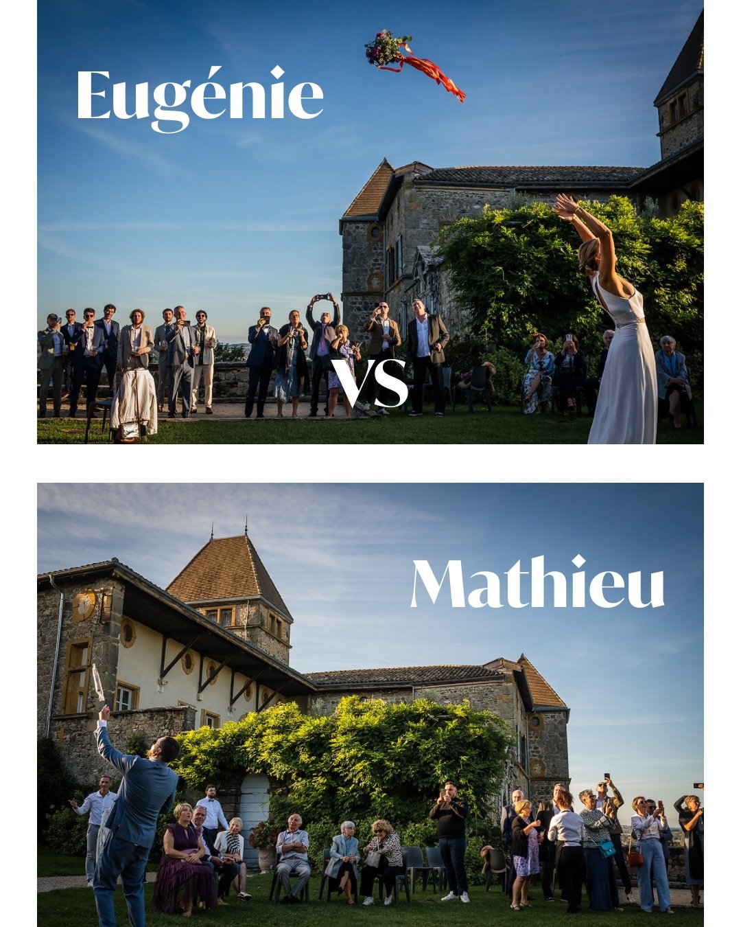 😊 Voil&agrave; comment on voit les choses :

1 point pour Eug&eacute;nie pour la feinte du premier lancer
1 point pour Eug&eacute;nie pour le geste parfait qui accompagne bien le mouvement.
1 point pour les gar&ccedil;ons super organis&eacute;s pour