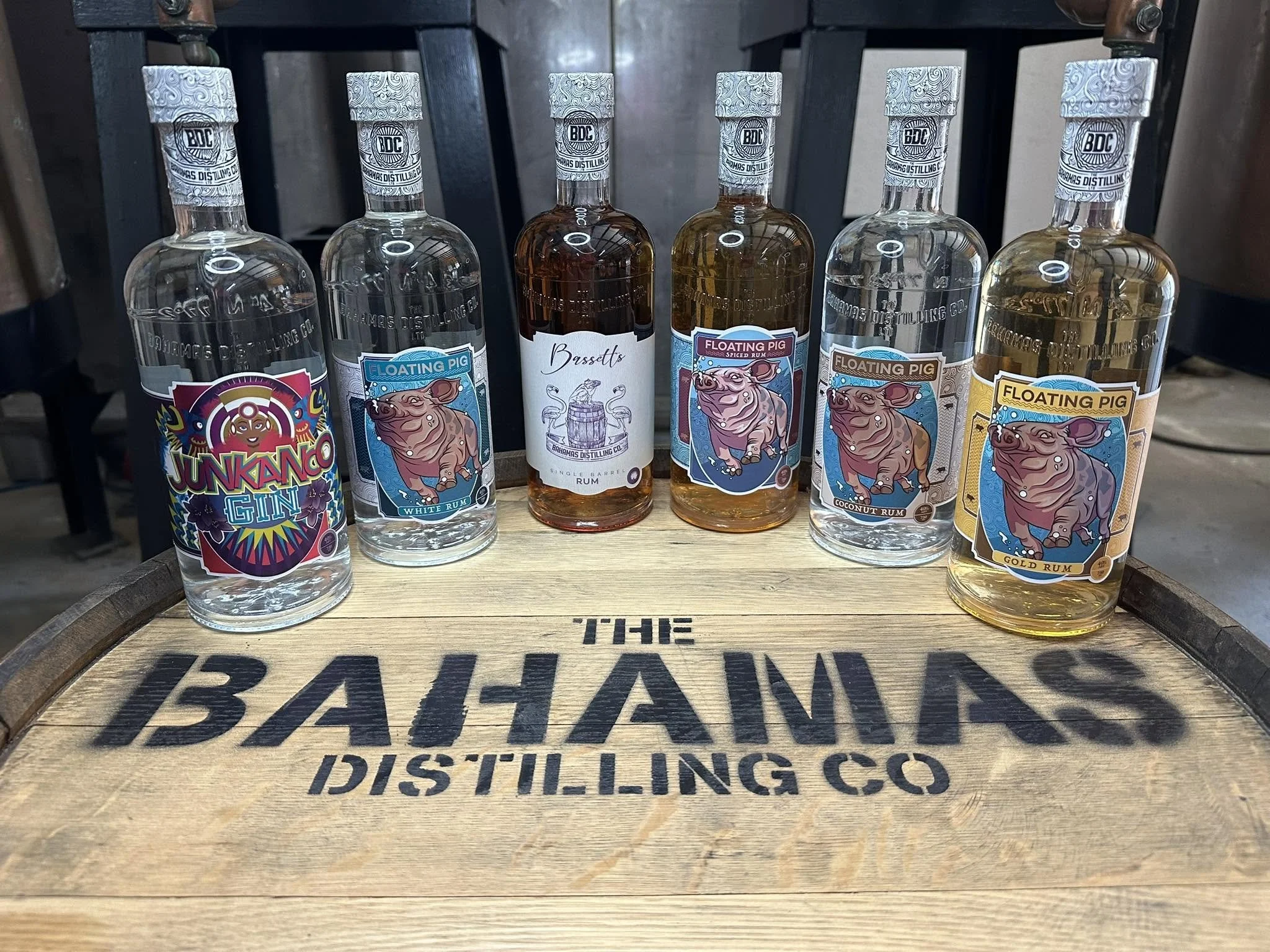 Spirits at the distillery