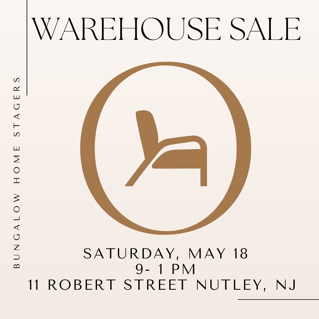 ✔️Mark your calendars!
 
Our twice a year warehouse sale is officially on weather permitting!

Come out to score some gently used staging furniture &amp; decor at amazing prices and help us make room for new inventory 🛋️🪑🪞🖼️

Cash &amp; Venmo for