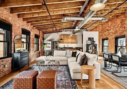 We live for these type of projects! This iconic top top floor loft at the Button Factory in the Ironbound is a loft lovers dream!

I mean, this was an easy canvas for us to work on but our Lead Stylist @jessica_genitempo knocked it out of the park. 
