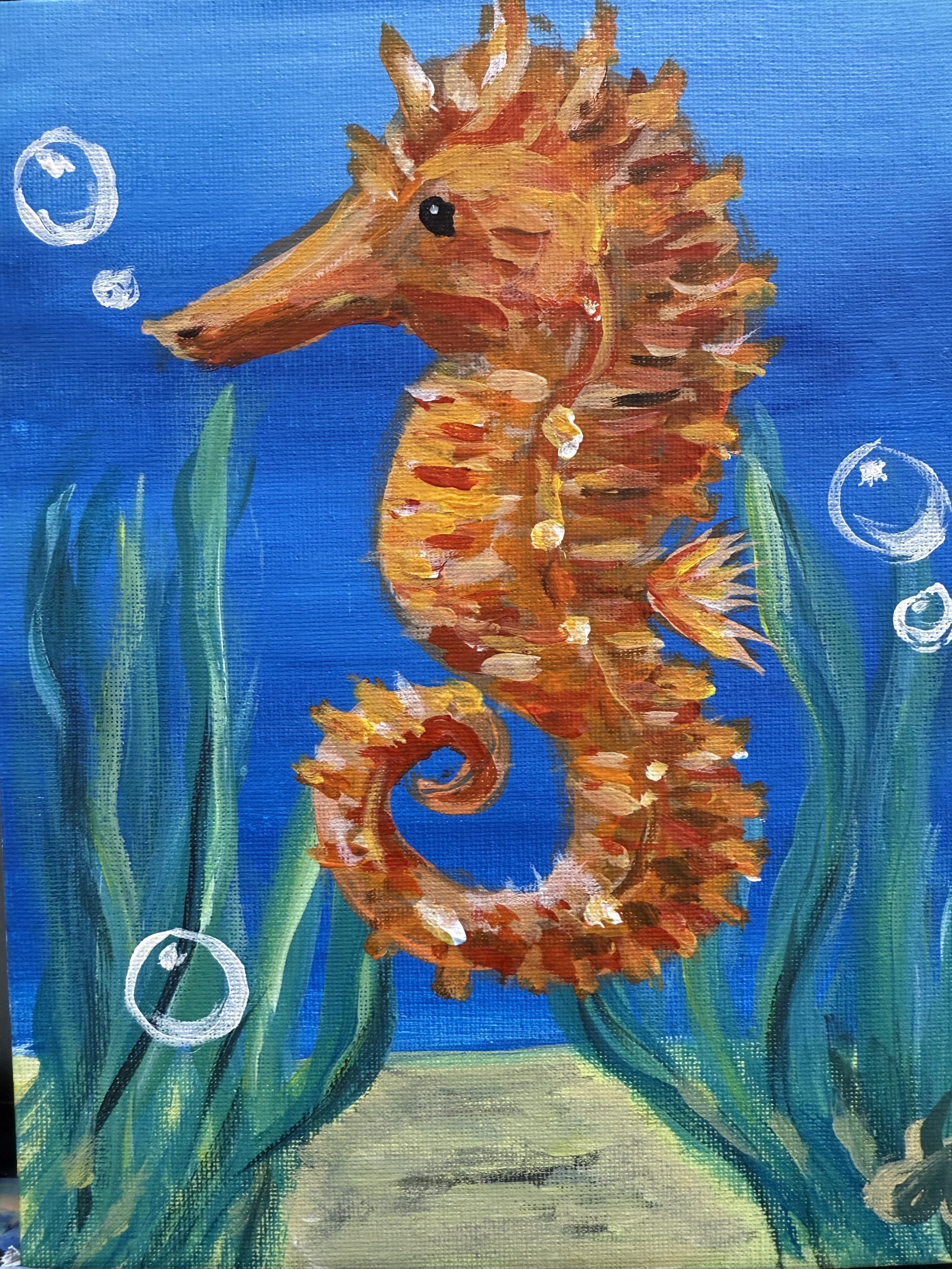 Painting Party Seahorse.JPG