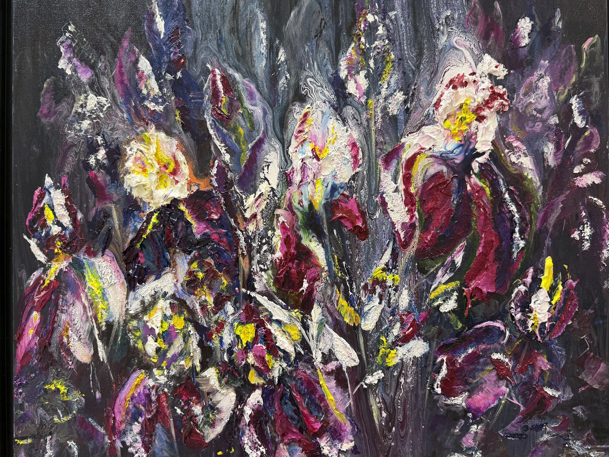 Burgundy Irises