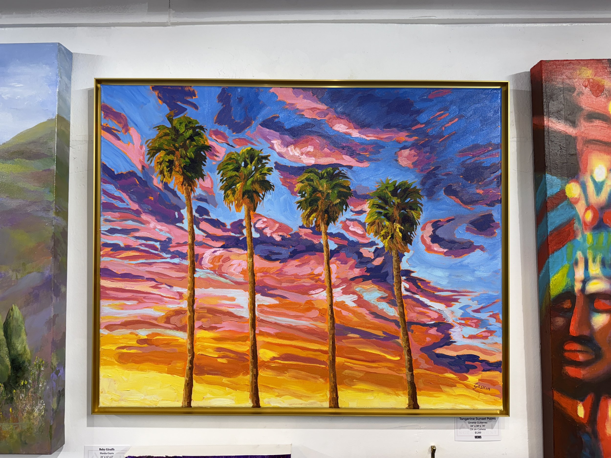 Tangerine Sunset Palms