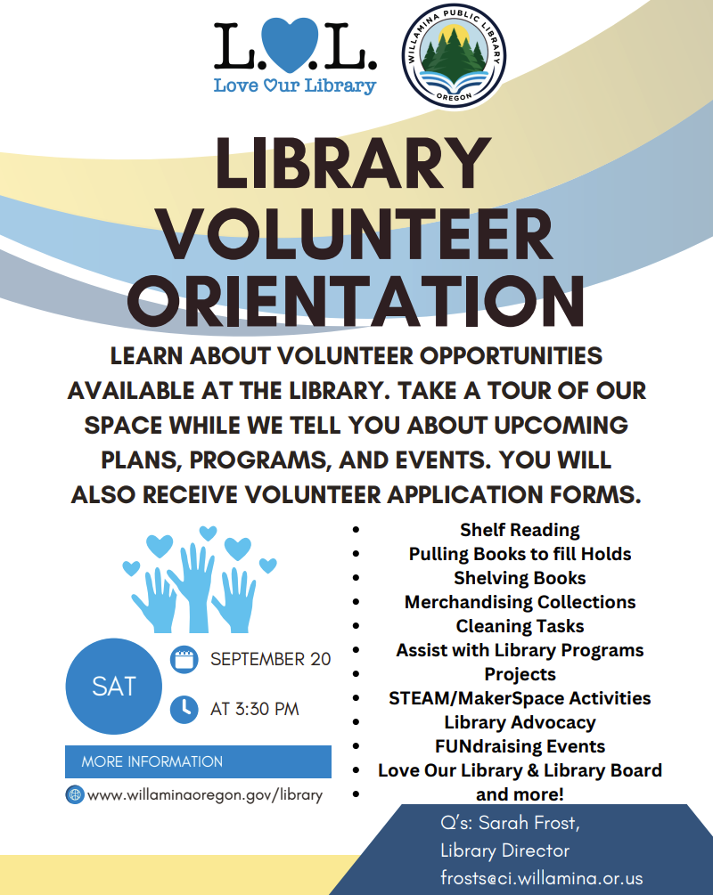 Library Volunteer Orientation