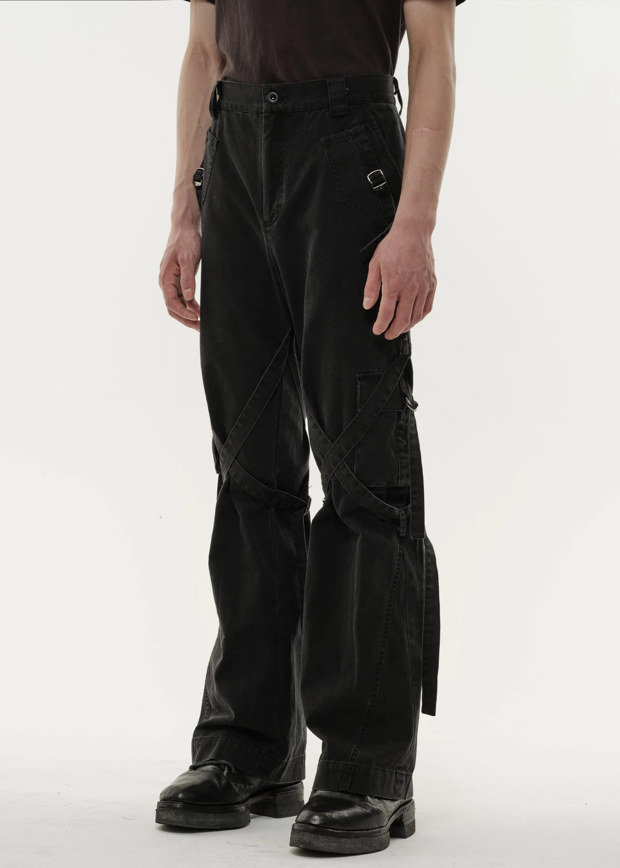 ★SURGERY★ BONDAGE CARGO PANTS BLACK surgery bondage cargo pants 'black'