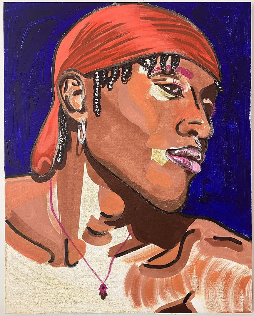 UNTITLED 
 Acrylic on canvas 
 24 x 30 in 
 2026