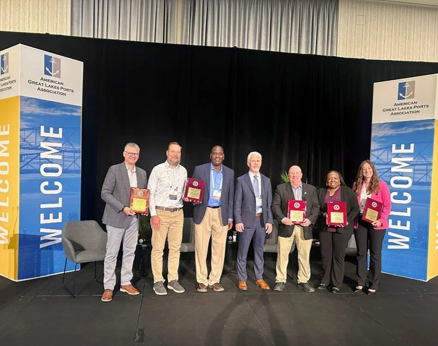 In August, the Port proudly accepted its 21st Pacesetter Award during the 2025 American Great Lakes Ports Association Annual Conference for growth in international tonnage during the 2024 navigation season! 