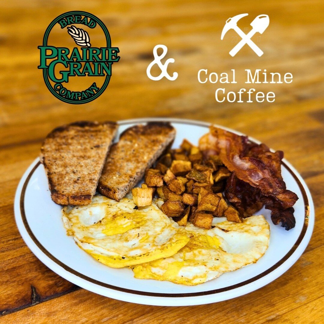 🍞☕ Big news from Prairie Grain Bread Company! 

We are overjoyed to announce our new partnership with Coal Mine Coffee, the beloved local gem in Midlothian. Starting this week, our delicious, freshly baked bread will be featured in their amazing bre