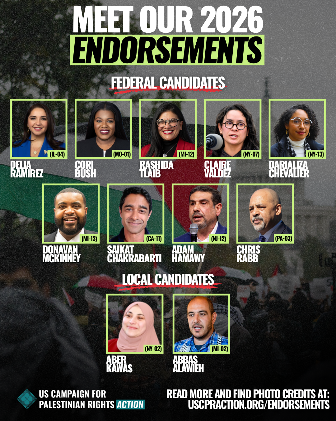 USCPR Action endorses nine bold progressives in first slate