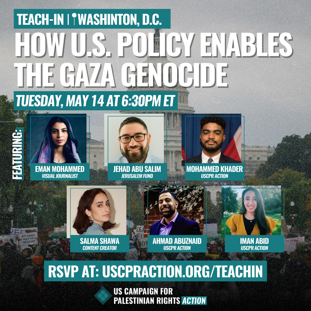 Nakba Days of Action: Stop Arming Israel — US CAMPAIGN FOR PALESTINIAN