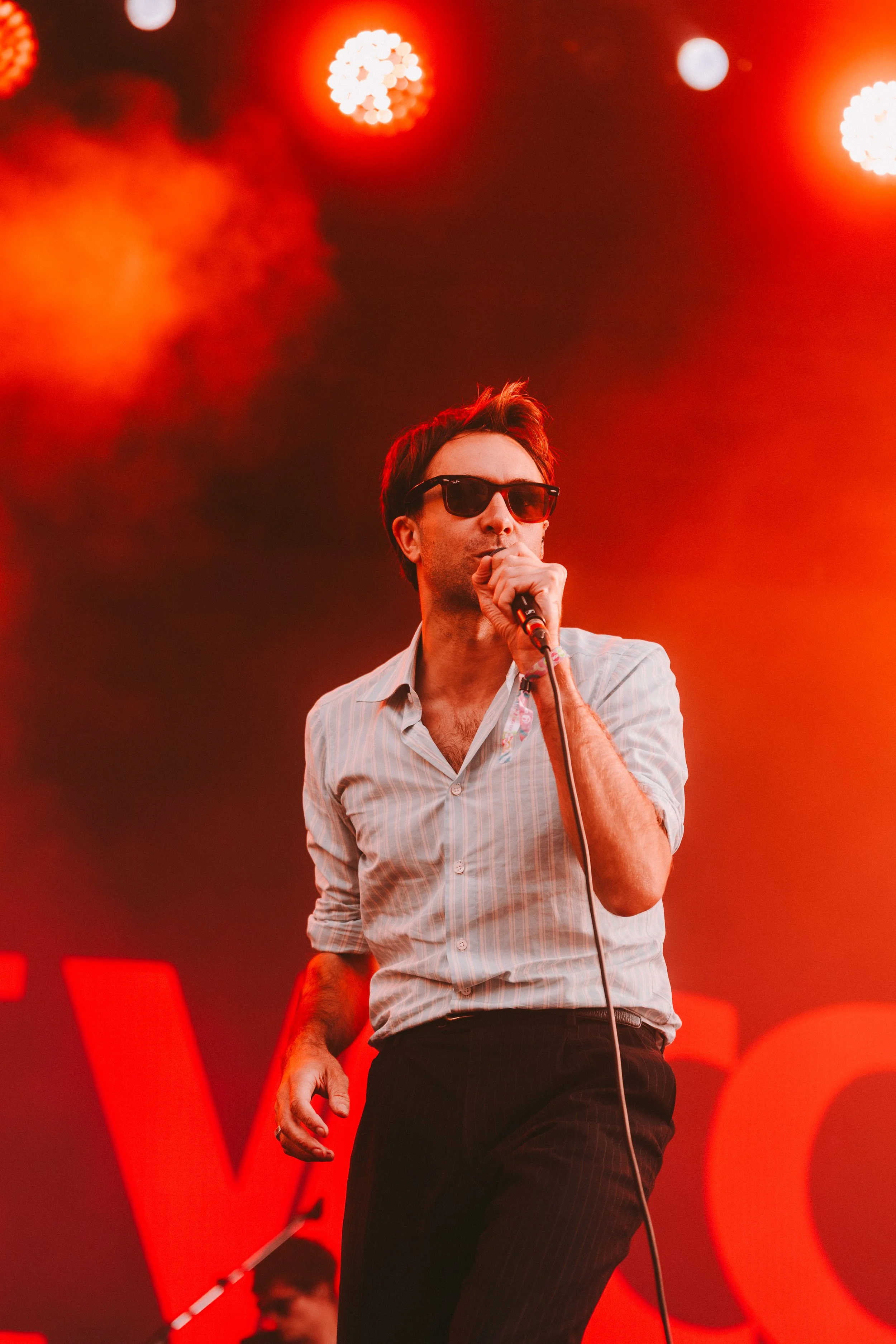 With The Vaccines at Ronquieres festival