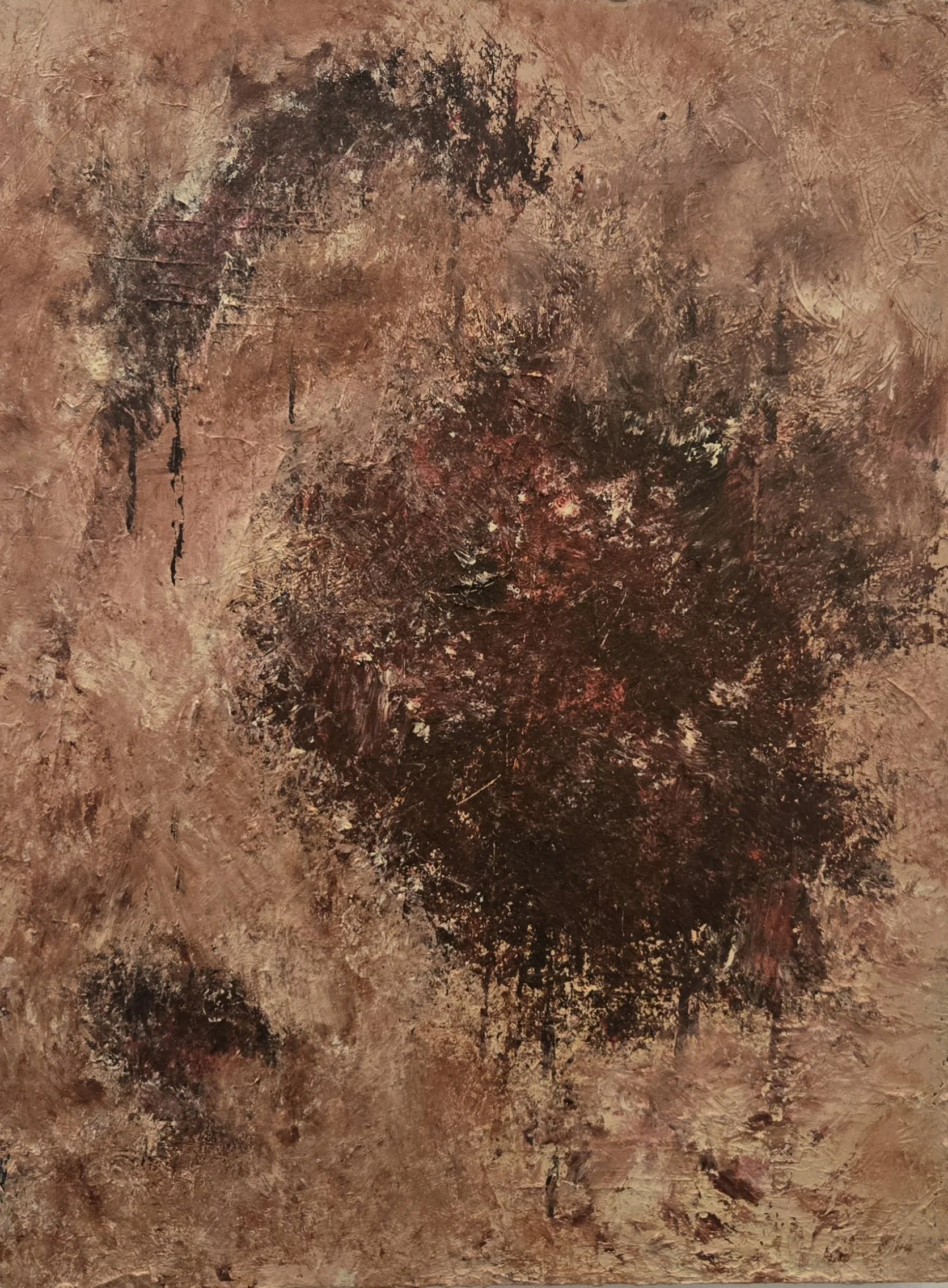 Mortuellios II, 2026, 24 x 18 inches, Acrylic on wood panel