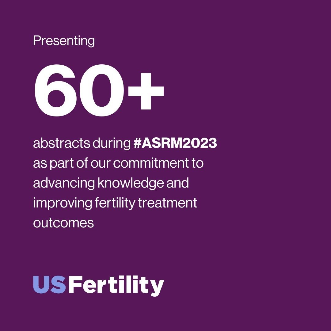 Our #research team will present over 60 abstracts during #ASRM2023 as part of our commitment to advancing knowledge and improving #fertility treatment outcomes. 
 
&ldquo;As the largest partnership of physician-owned fertility practices in the United