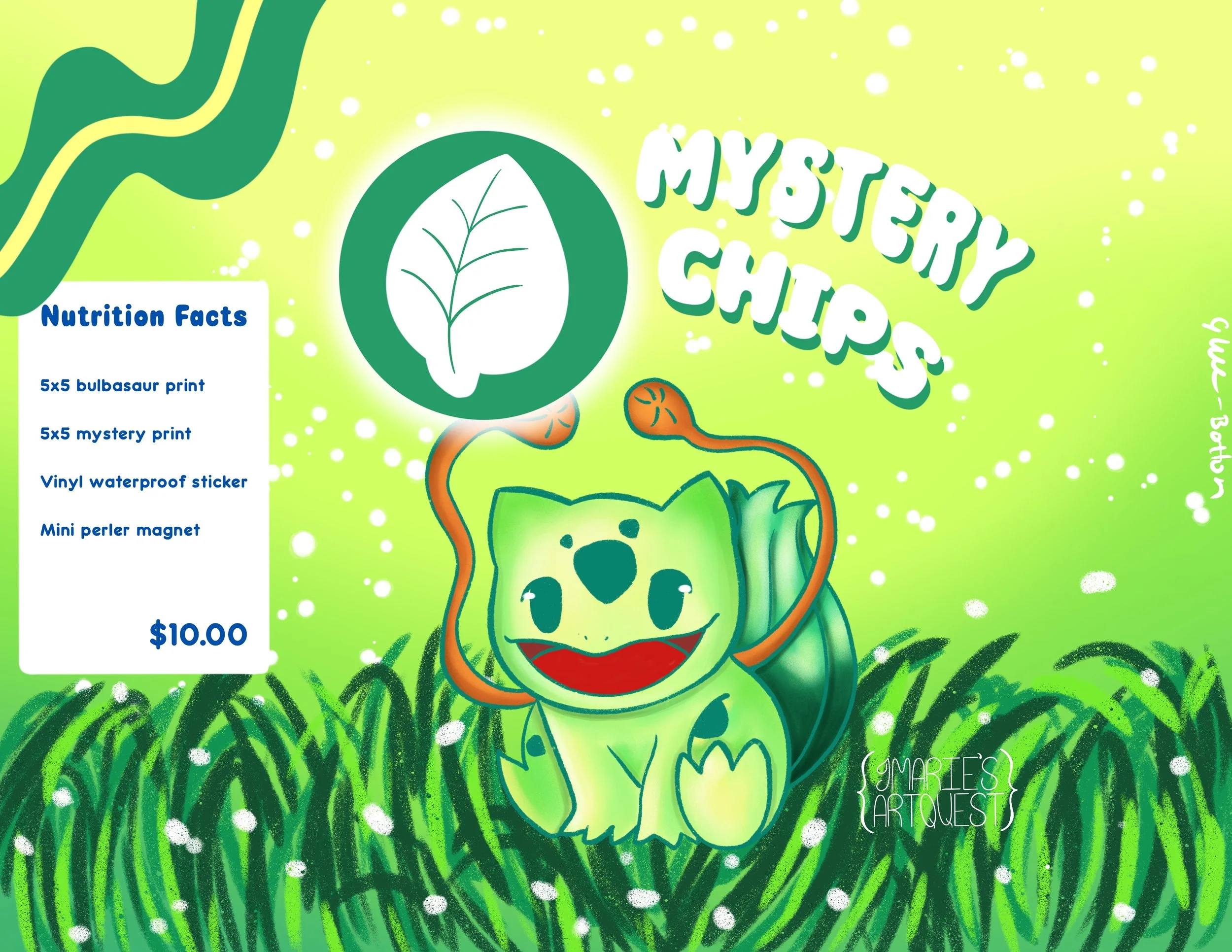 Bulbasaur mystery chips (digital download)