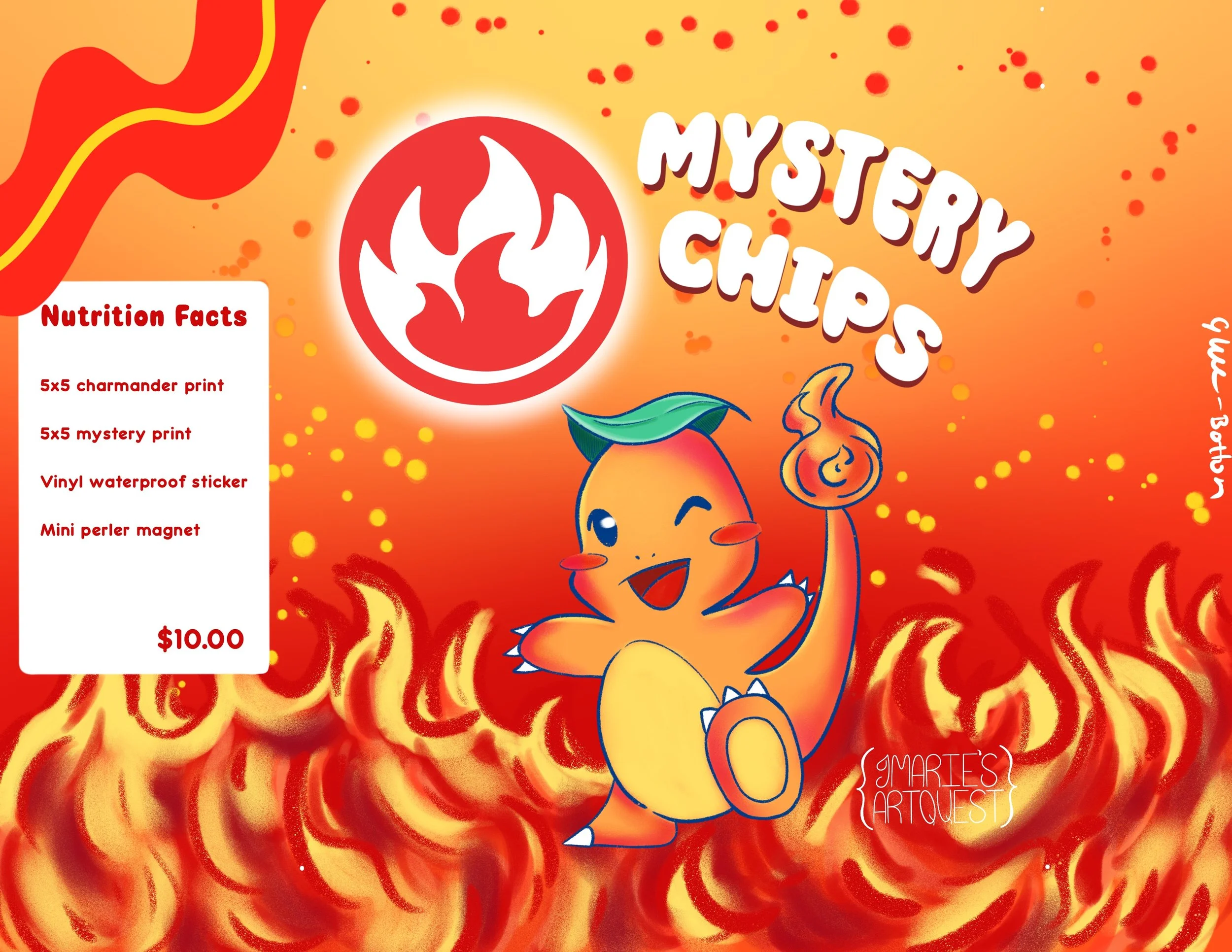 Charmander mystery chips (digital download)