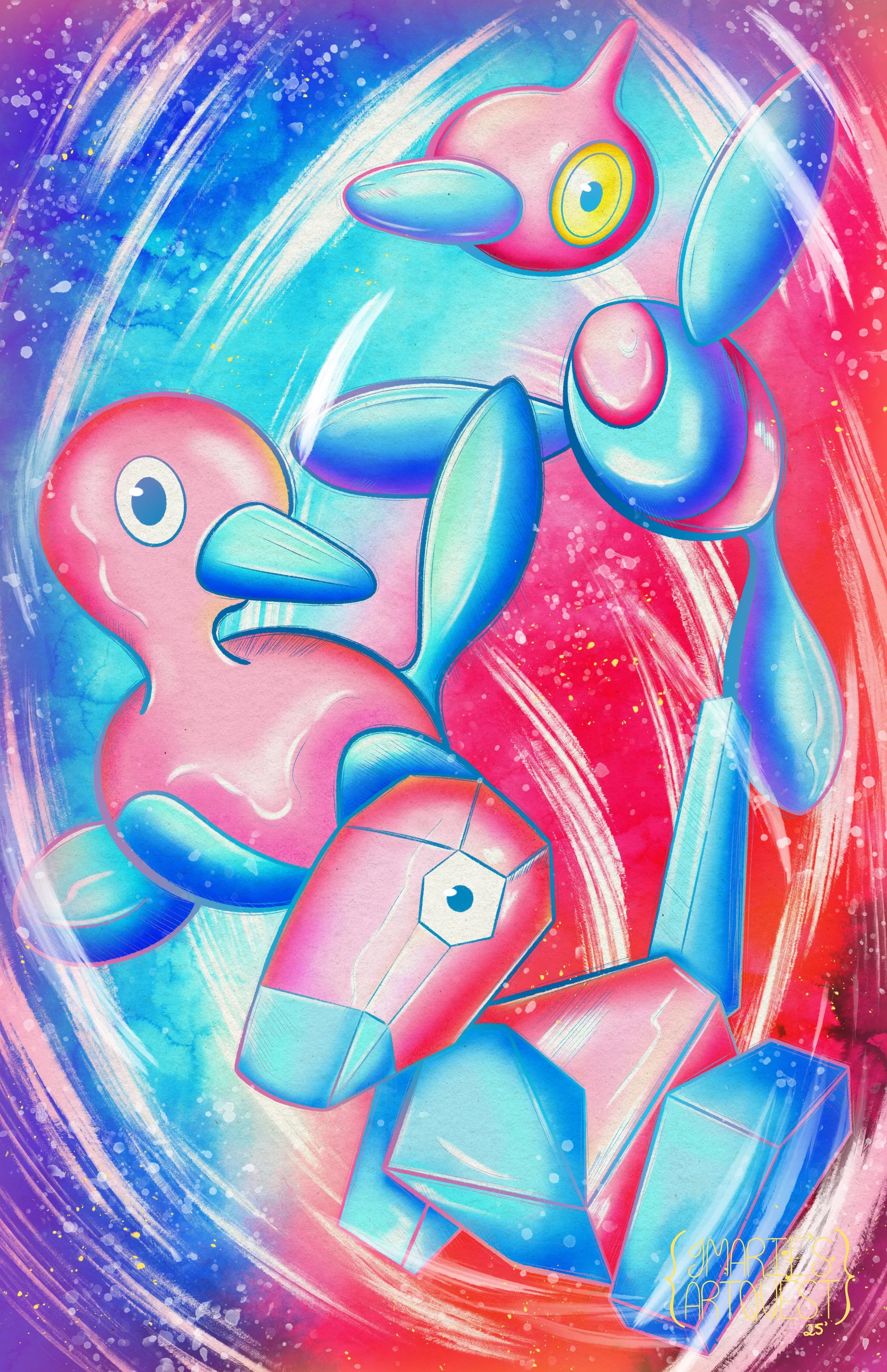 11x17 porygon family