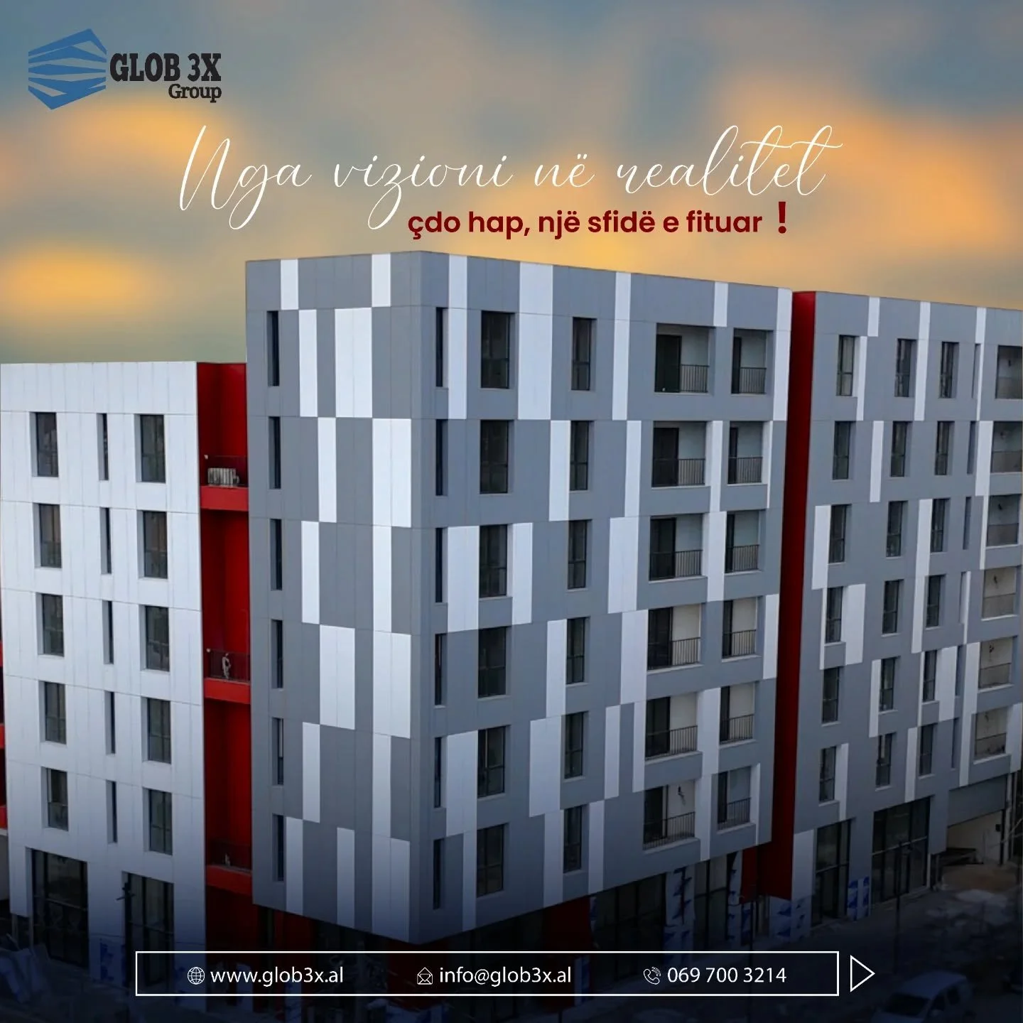 Nga linjat e para n&euml; let&euml;r, deri te nd&euml;rtimi final, &ccedil;do hap realizohet me kujdes, precizion dhe p&euml;rkushtim sepse p&euml;r ne cil&euml;sia &euml;sht&euml; prioriteti yn&euml; num&euml;r nj&euml;. 
Materialet, drita, hap&euml