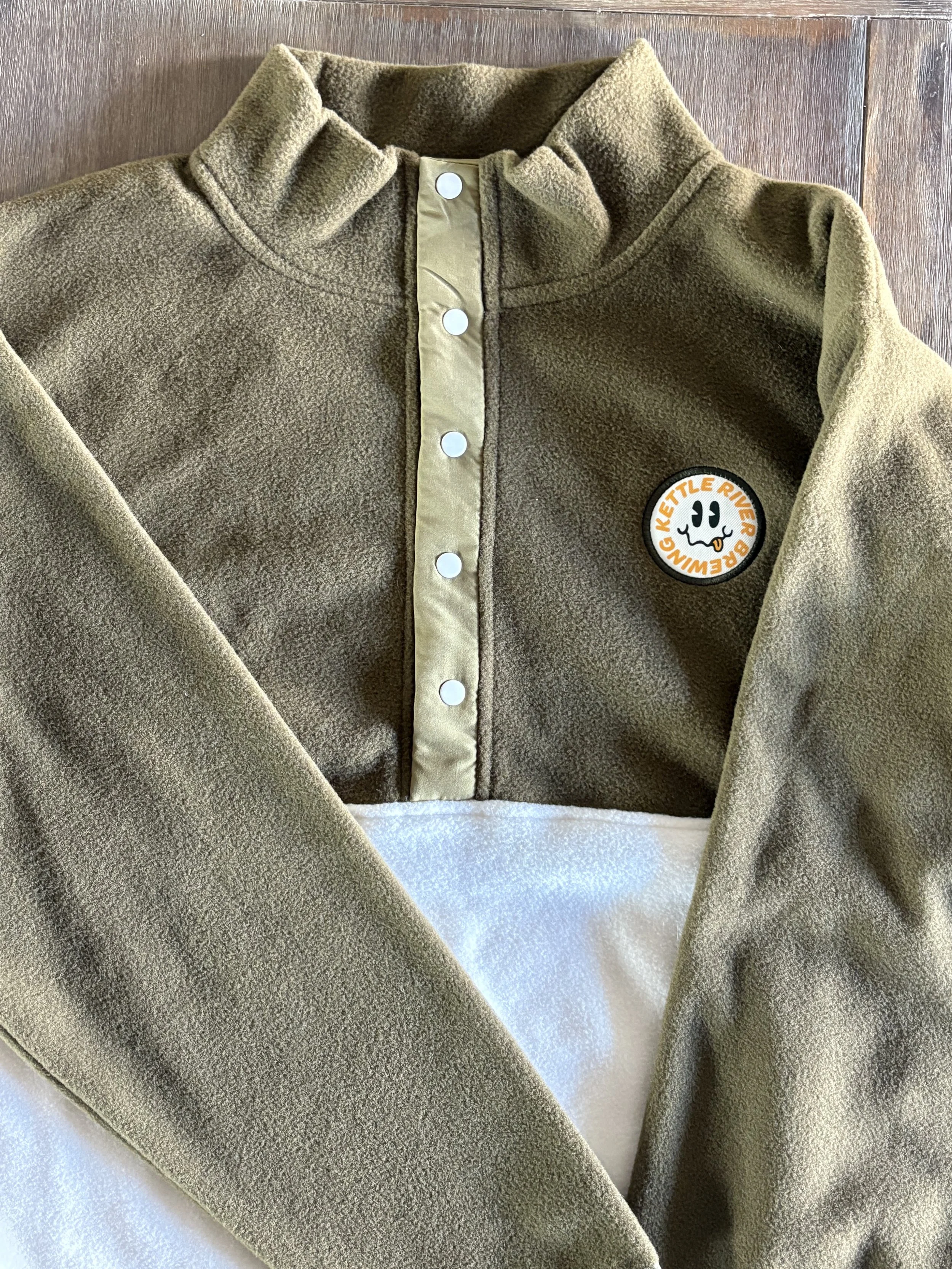Colourblock 1/4 Button Fleece - Kettle River Brewing Co.