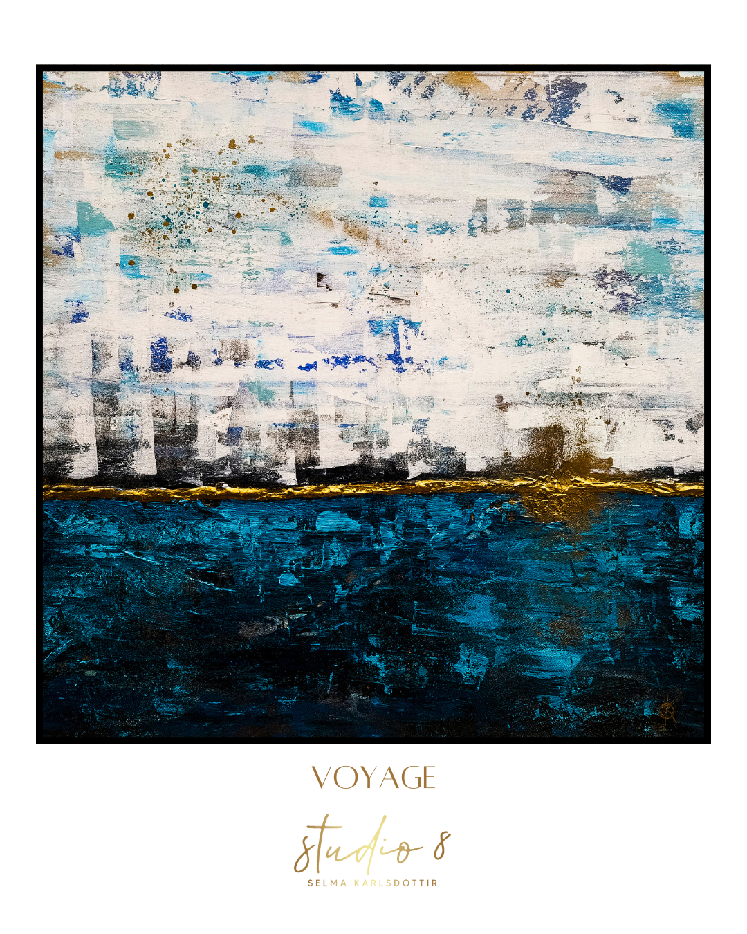 Voyage | Acrylic & Spray Paint on Canvas 100x100x2 cm | 2024