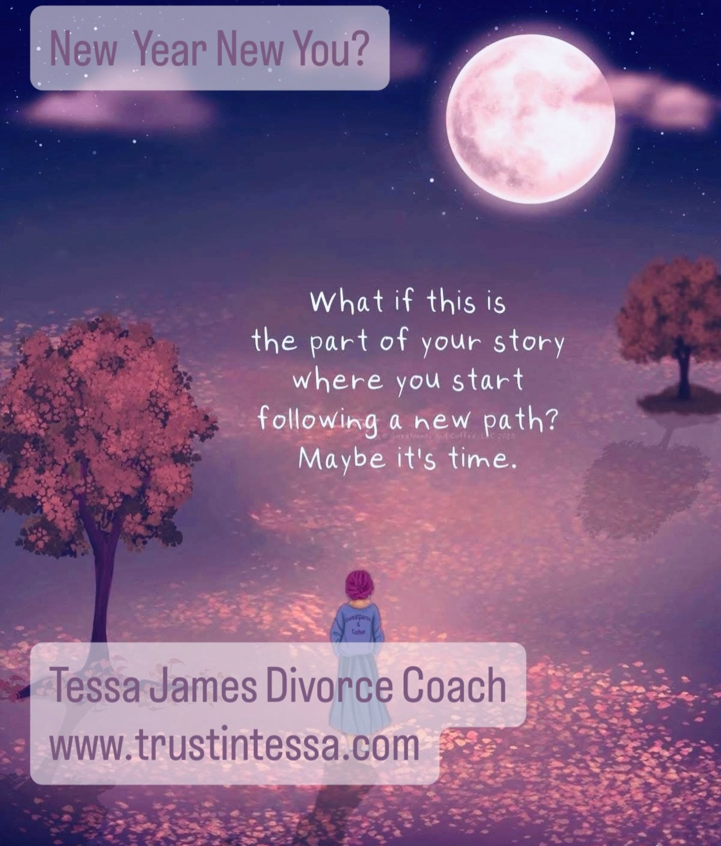 New Year New You? Reach out and book a complimentary discovery session online www.trustintessa.com #trustintessa #divorce #divorcesupport #divorcecoach #newyearnewyou