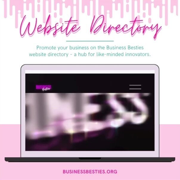 Elevate your business with the Business Besties website directory! Promote your venture and boost your visibility with purchased promotions 🔎

🌐 Share your passion and connect with fellow Besties! 📈

Shop Directory space on our website. 💻 @bizbes