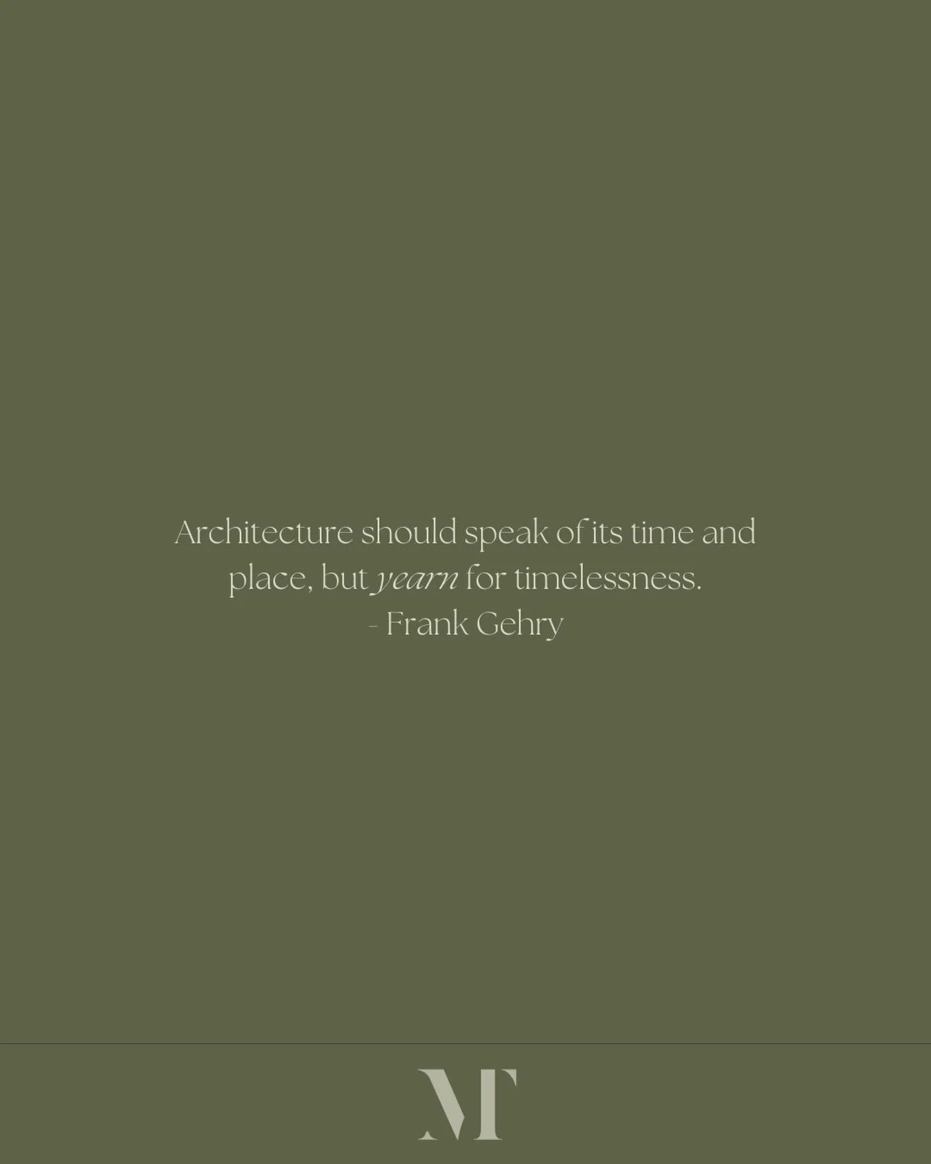 A little design philosophy for your mid week scroll. Everything we do in the studio starts with intention: speak to the now, but build for forever. 📐

&mdash;&mdash;&mdash;
#interiordesign  #architecture  #architecturaldesign  #inspiration  #frankge