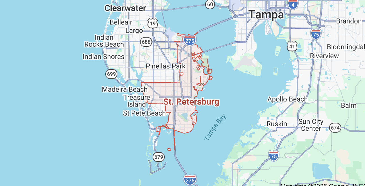 eighborhoods in St. Petersburg, Florida where families hire in-home nannies
