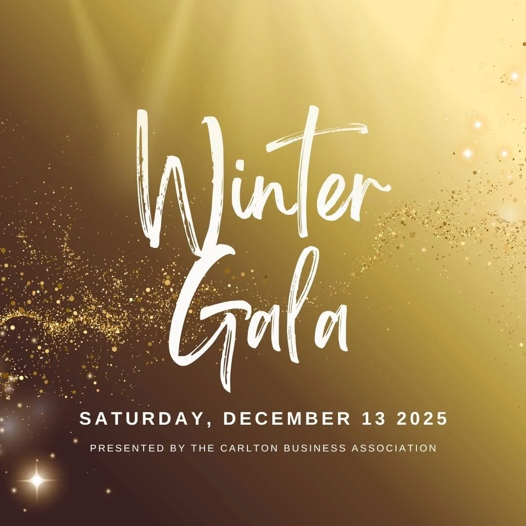 Tomorrow is the big night! ✨ Dress up and join us at the Carlton Legion Post tomorrow at 7 PM for the most festive night of the year with dancing, live music, a Golden Ticket raffle, food, and drinks. Grab your tickets at the link in our bio or on ou