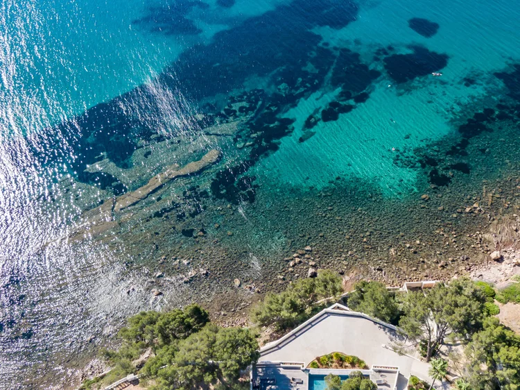 Mediterranean cove near Toulon, France