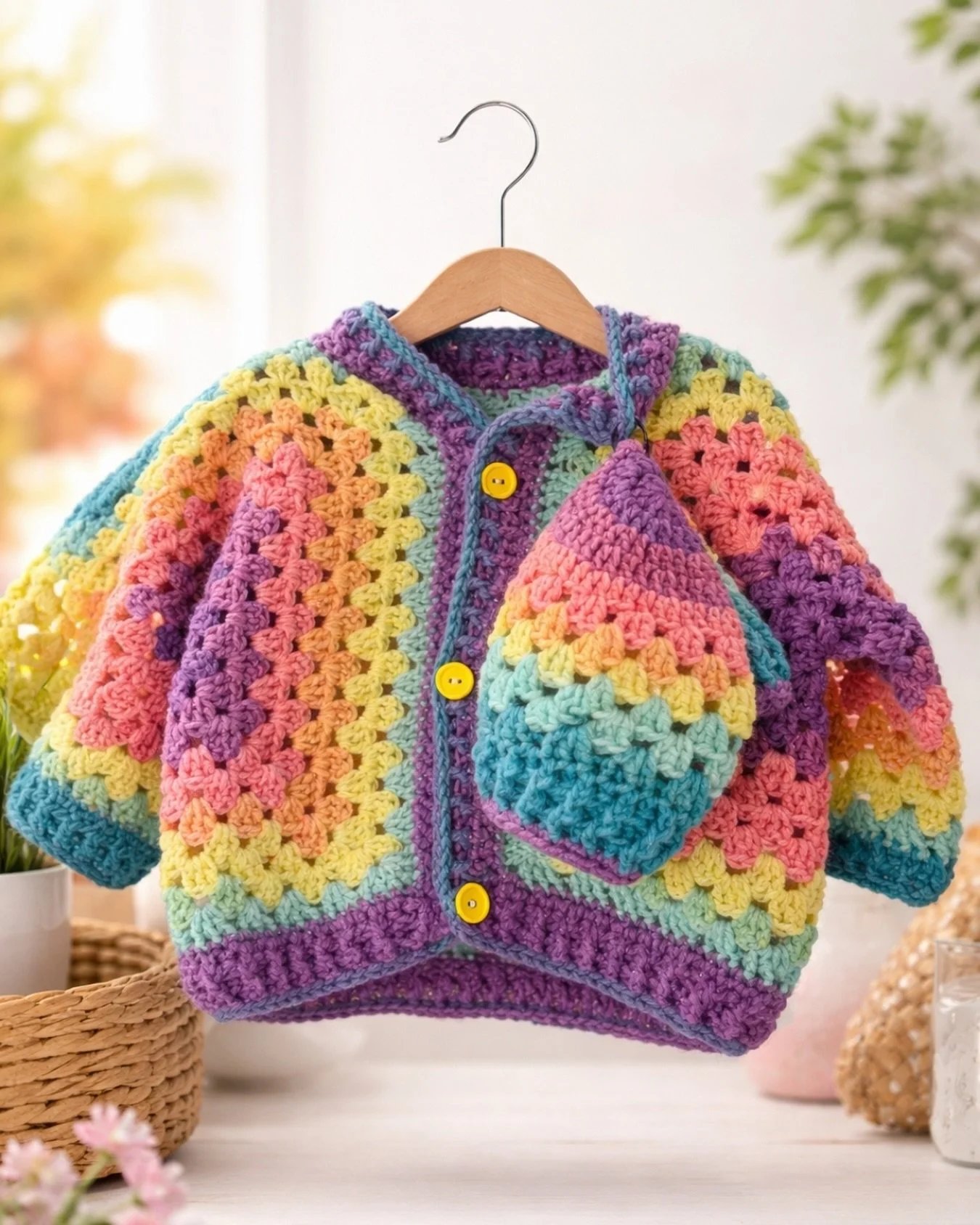 This is one of those pieces that just feels like Easter.

Soft, colorful, and handmade &mdash; it&rsquo;s the kind of outfit that stands out without trying too hard. Perfect for little ones for Easter weekend, photos, or just something fun and differ