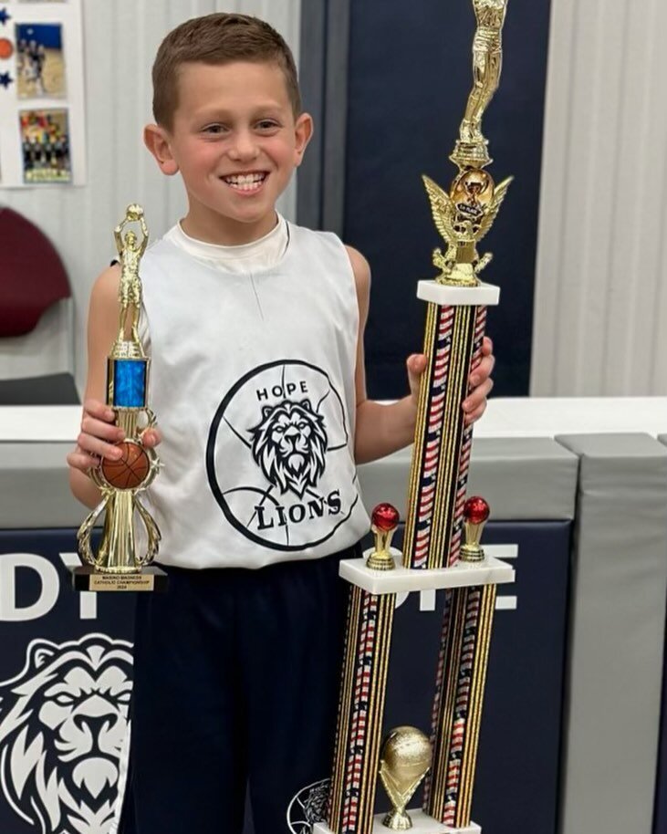 🔥Congratulations to SJ Jazz Player Salvatore D&rsquo;Orazio and the Our Lady of Hope Lions! They won the Catholic League 4th Grade Division Championship over Our Lady of Mt carmel.🔥