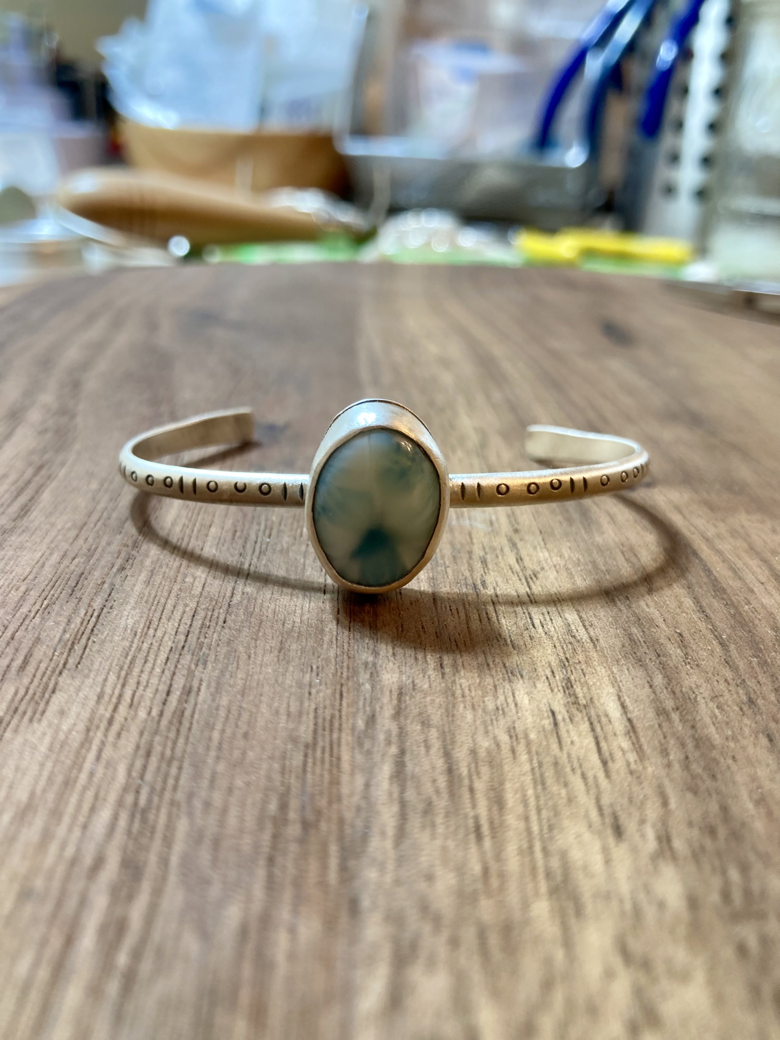 Sterling Silver Larimar Cuff